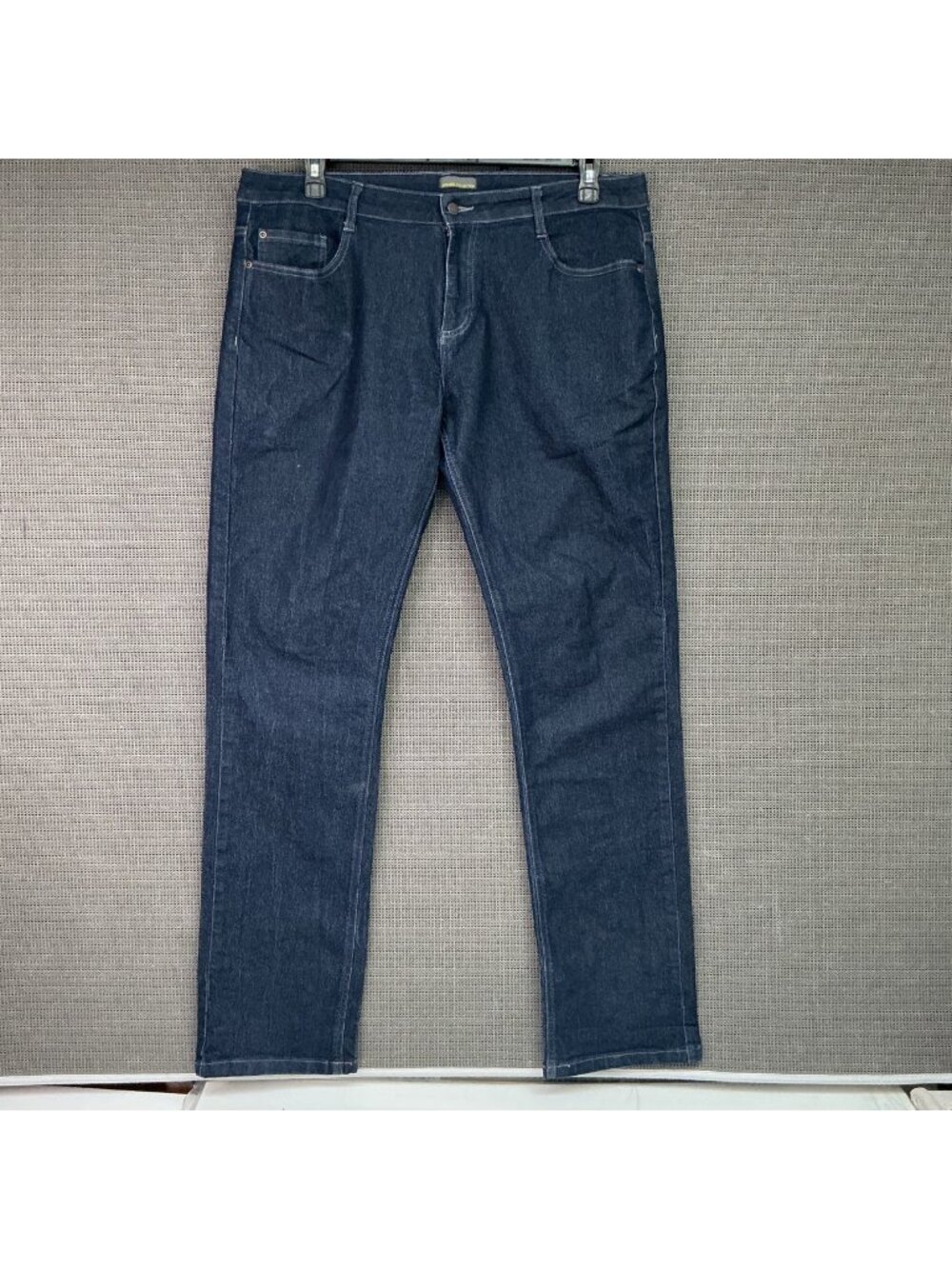 Apparel Collection Dark Wash Stretch Denim Jeans 38R Straight Leg Men's Casual
